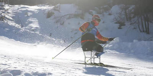 图为越野滑雪比赛