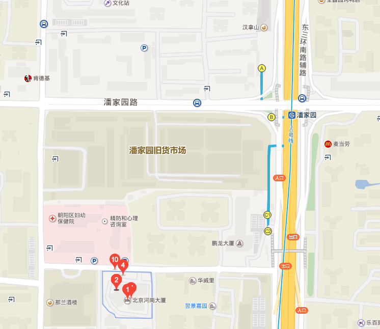 培训场所地图