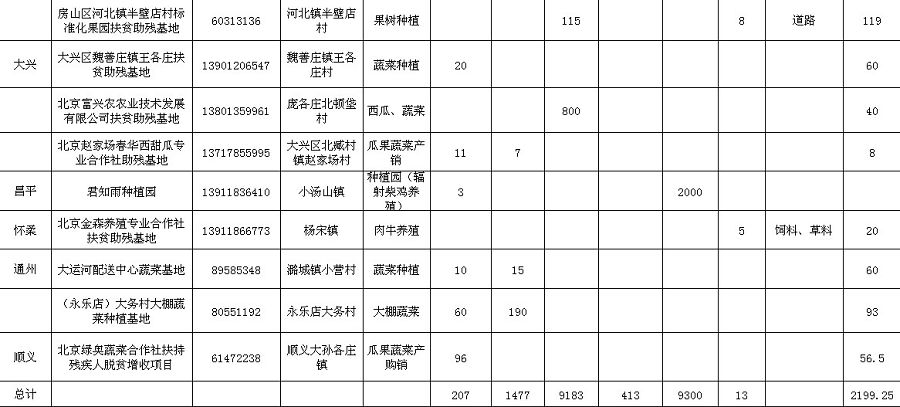 附件二       北京市扶贫助残基地“7.21特大自然灾害”受损情况统计表