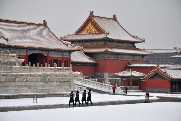 故宫雪景 卢斌