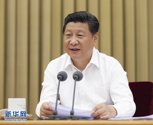 中共中央总书记、国家主席、中央军委主席习近平在会上发表重要讲话