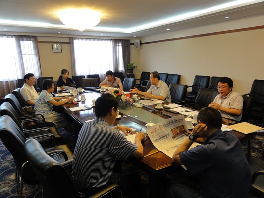 	市残联党组副书记郭克利组织学习“7.23”精神活动现场
